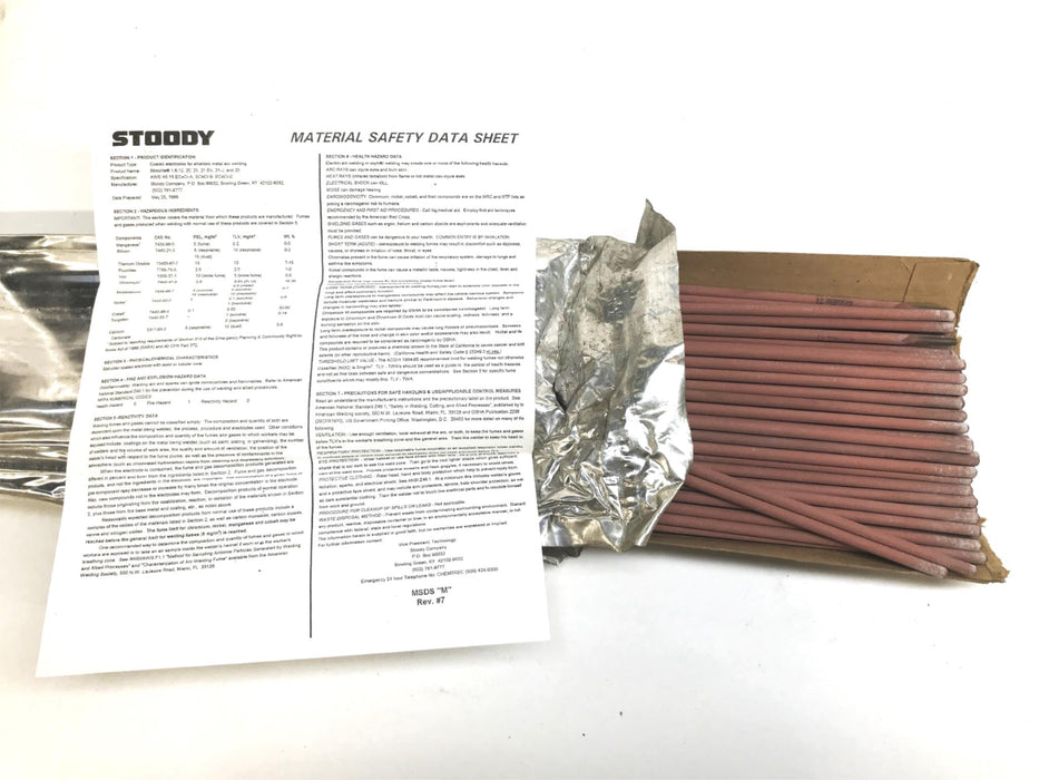 Stoody Stoodite 21 Low Carbon Coated Electrode, 10 lb. Package, 81201205350 NOS