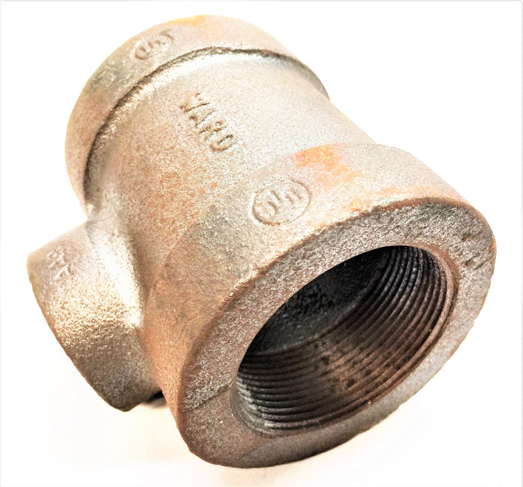 WARD 2" X 2" x 1" Black Malleable Iron Tee 300MI NOS