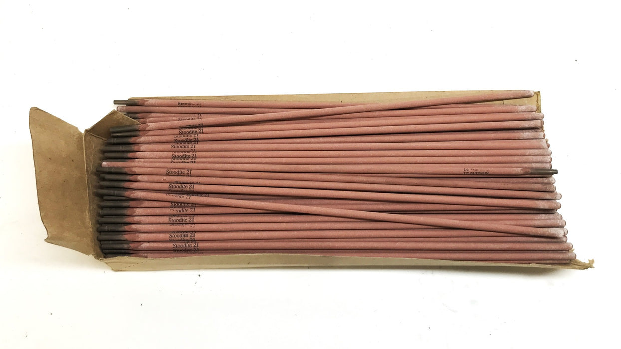 Stoody Stoodite 21 Low Carbon Coated Electrode, 10 lb. Package, 81201205350 NOS