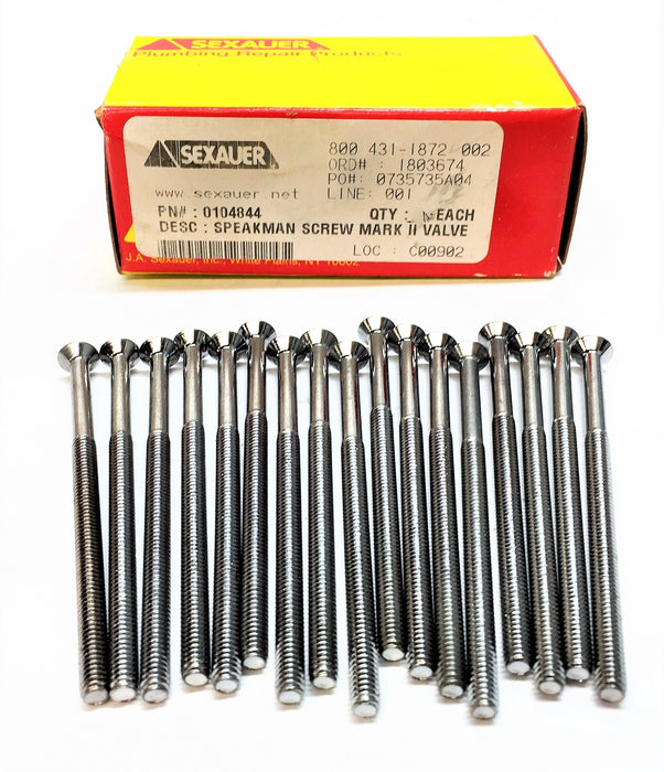 SEXAUER/SPEAKMAN Escutcheon Screw 0104844 (48-0250) [Lot of 17] NOS