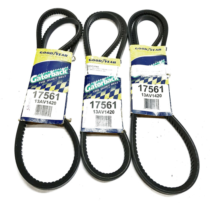 Goodyear "Gatorback" Cogged V-Belt 17561 [Lot of 3] NOS