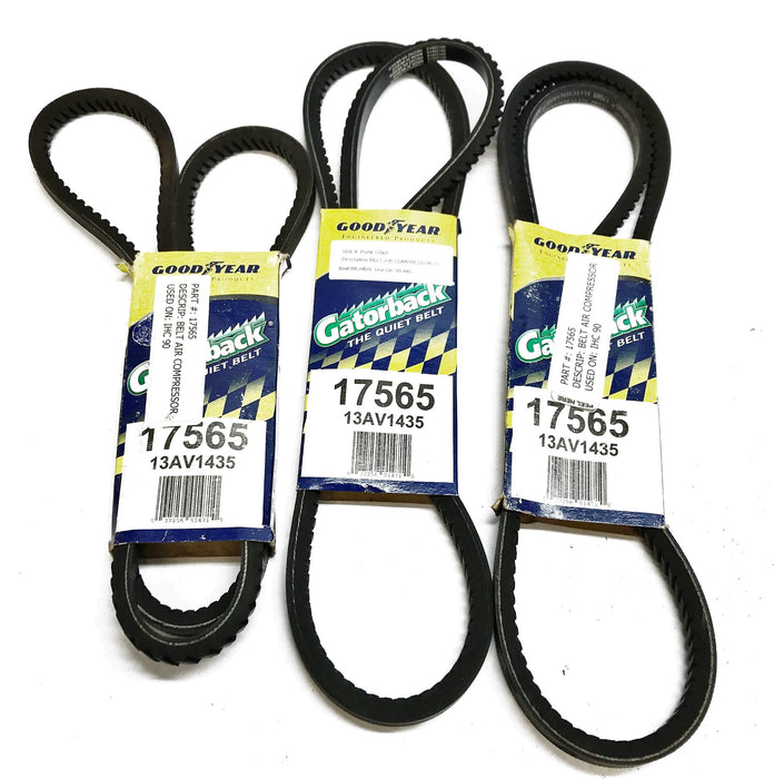 Goodyear "Gatorback" Cogged V-Belt 17565 [Lot of 3] NOS