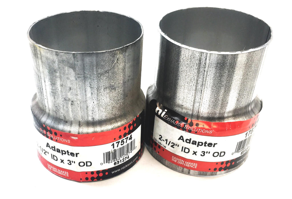 Nickson Exhaust 2-/12 Inch ID x 3 Inch OD Adapter 17574 (631274) [Lot of 2] NOS