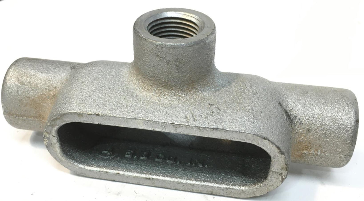 CROUSE-HINDS T17 Type T Form 7 Threaded Conduit Body, 1/2 Inch NOS