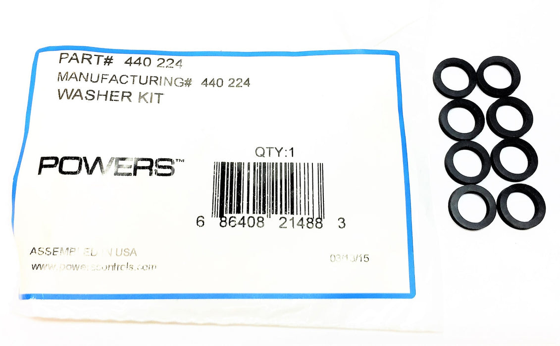 POWERS 8-Piece Washer Kit 440 224 (440224) NOS