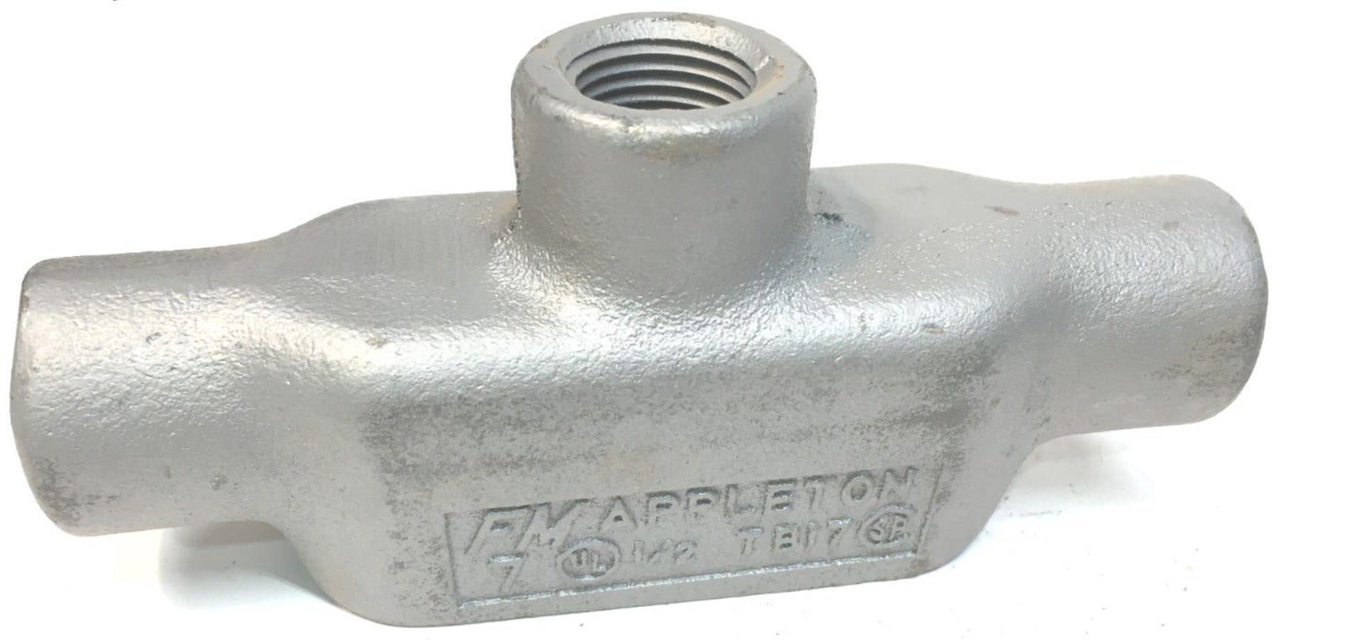 APPLETON TB17 Type TB Form 7 Threaded Conduit Body, 1/2 Inch NOS