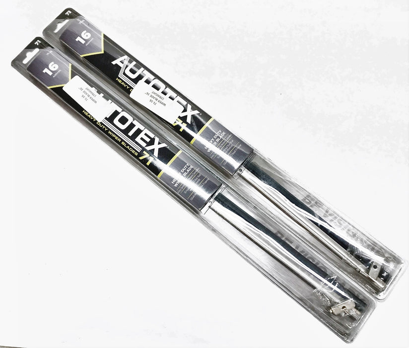 Autotex 16" Straight Wiper Blade 71-16 [Lot of 2] NOS
