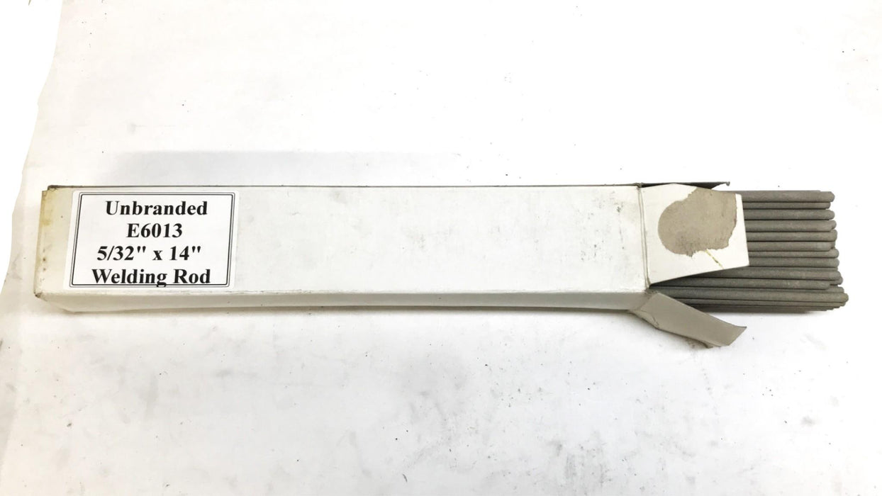 Unbranded 5/32 inch x 14 inch Welding Rod Sticks, 9-1/2 pound box, E6013 NOS