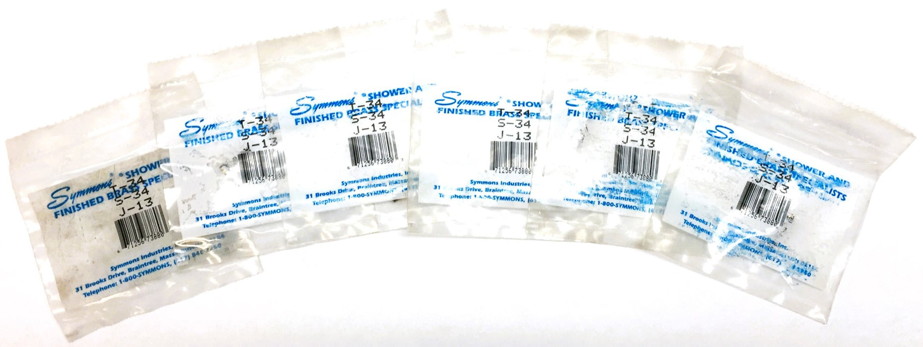 SYMMONS J-13 Limit Stop With O-Ring [Lot of 6] NOS