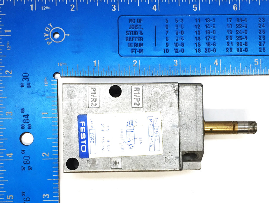 FESTO 0690 Series Solenoid Valve Coil MFH-3-1/4 [Lot of 2] USED