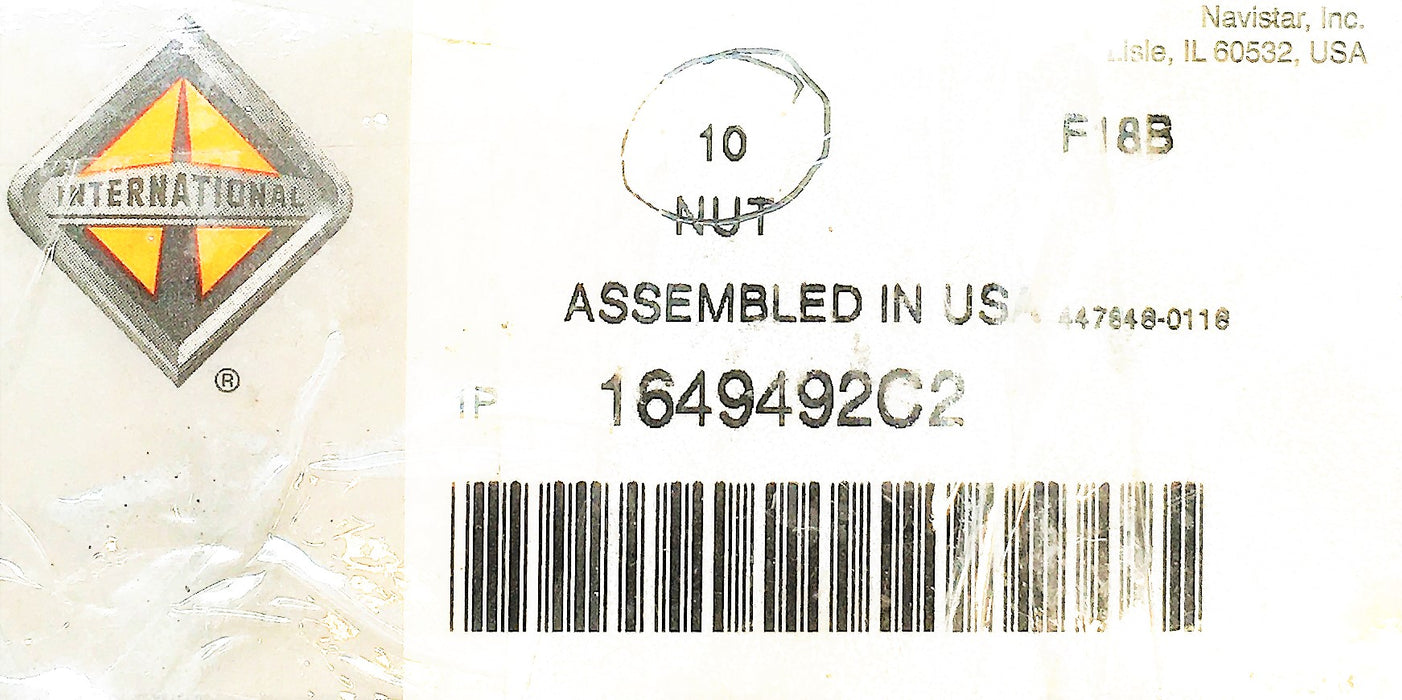 International Nut 1649492C2 (Pack of 10) NOS