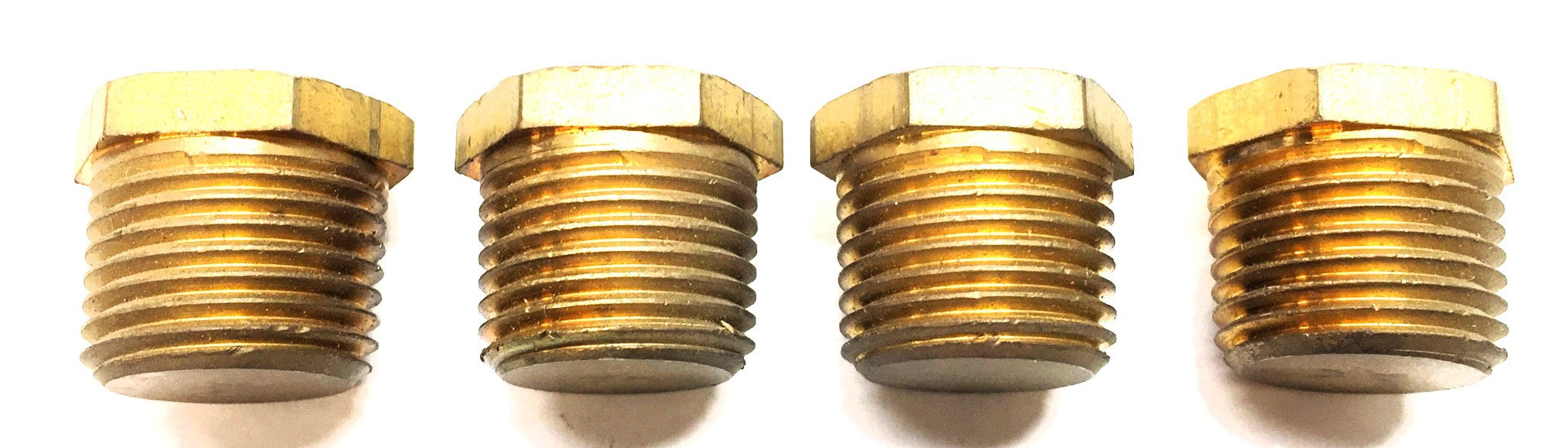 POWERS 1/2" Brass Plug [Lot of 4] NOS