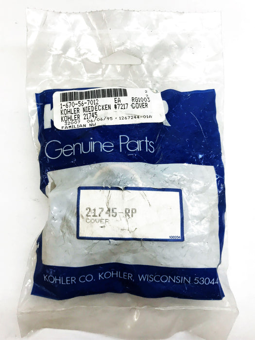 Kohler Rough Plate Cover 21745RP NOS