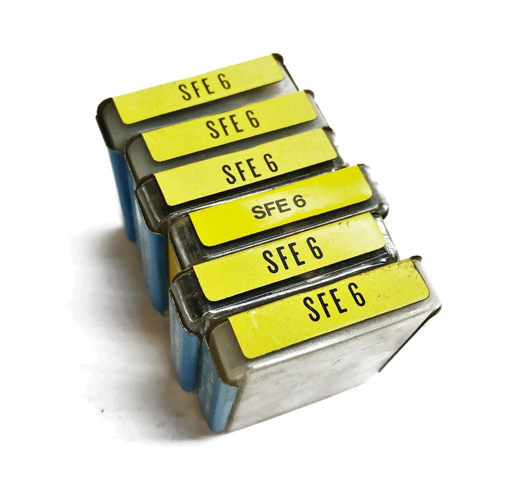 Buss Fast Acting Glass Fuse SFE-6 [Lot of 29] NOS
