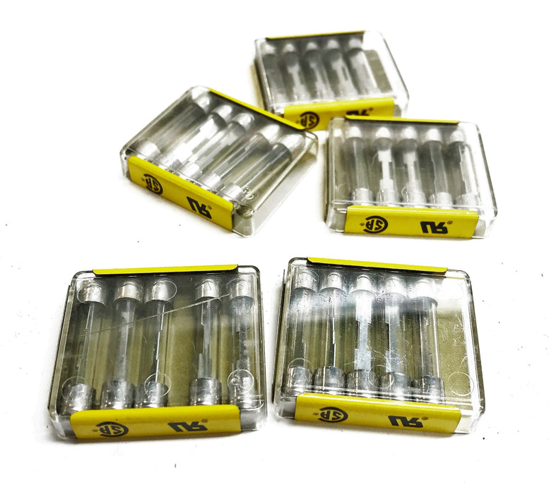 Buss Fast Acting Glass Fuse AGC-25 [Lot of 25] NOS