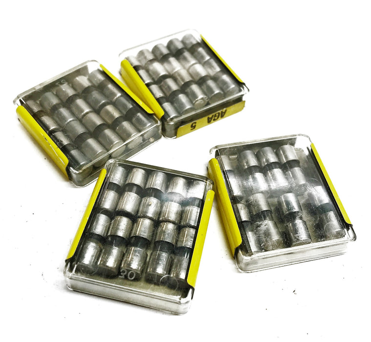 Buss Fast Acting Glass Fuse AGA-5 [Lot of 38] NOS