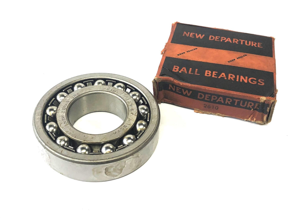 New Departure Self Aligning Double Row Ball Bearing 2610 NOS