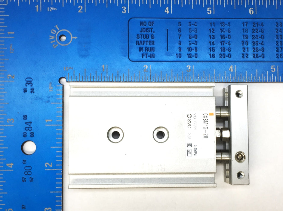 SMC Dual Rod Guided Cylinder CXSM15-20 Max Pressure-.7MPa NOS