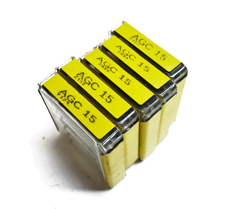 Buss Fast Acting Glass Fuse AGC-15 [Lot of 30] NOS