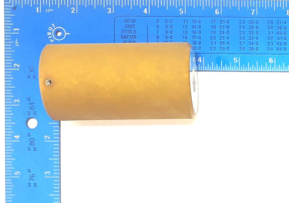 Unbranded 1/2" ID x 2" OD x 3.84" OAL Rubber Belt Roller [Lot of 3] NOS