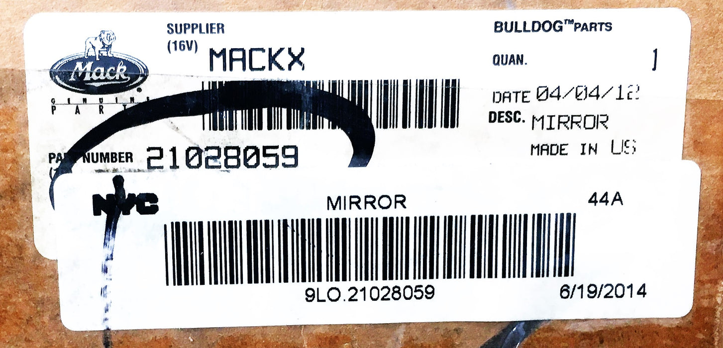 Mack Mirror Assembly 21028059 NOS