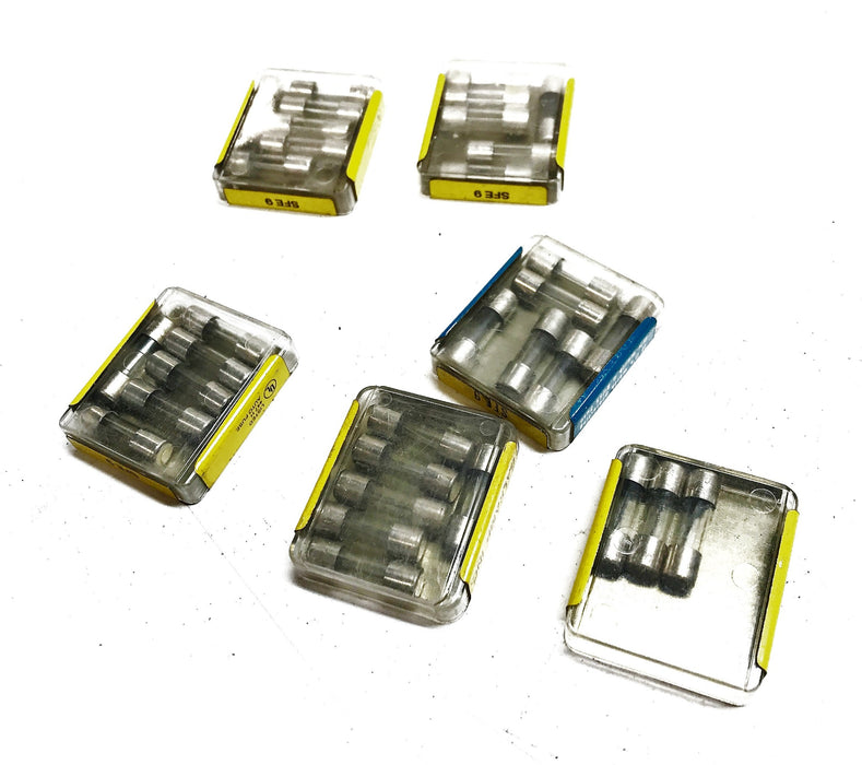 TRW/Buss Fast Acting Glass Fuse SFE9 [Lot of 33] NOS
