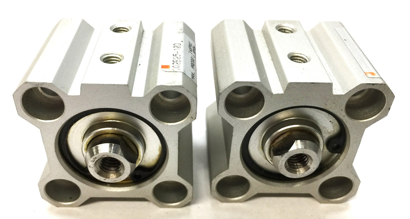 SMC Compact Air Cylinder CQ2B25-10D [Lot of 2] USED
