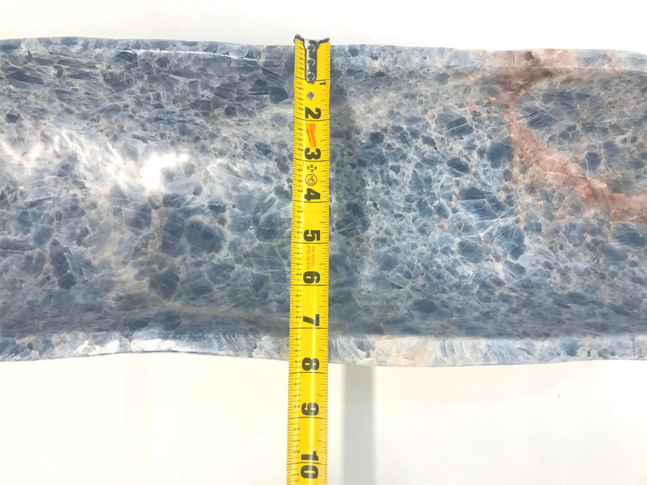 UNBRANDED BLUE CRYSTAL/STONE TROUGH DISH NOS