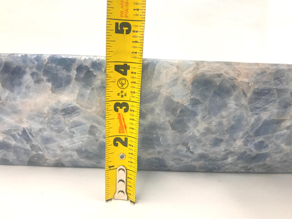 UNBRANDED BLUE CRYSTAL/STONE TROUGH DISH NOS