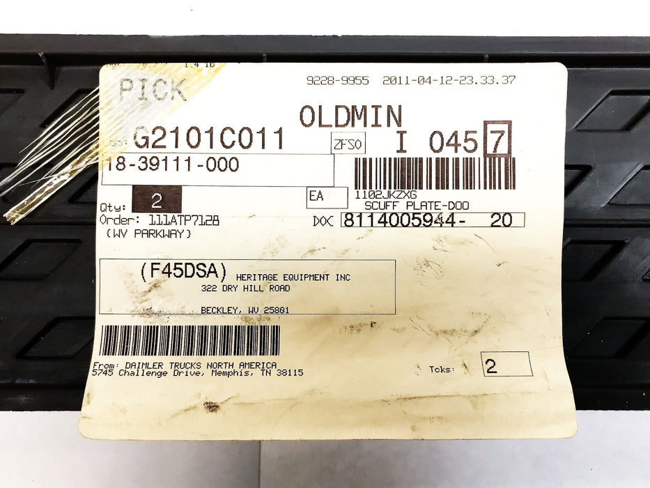 Sterling Scuff Plate - Door, LH, TA 18-39111-000 NOS