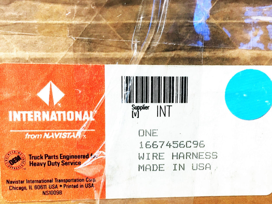 International/Navistar Wire Harness 1667456C96 NOS