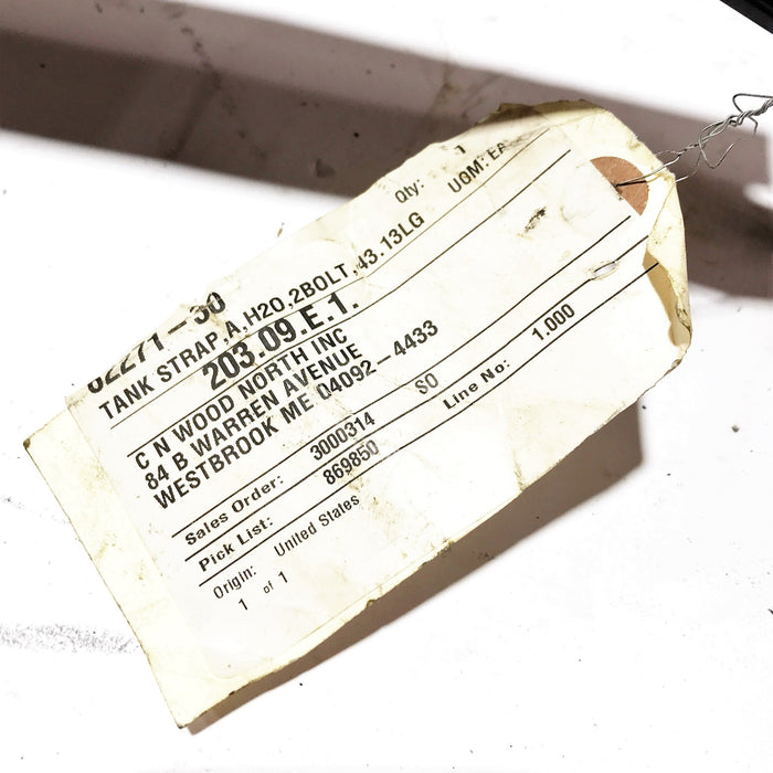 Vactor Fuel Tank Strap 62271-30 NOS