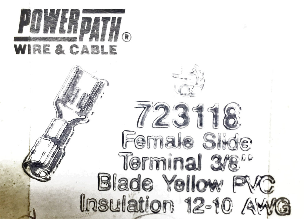 Powerpath Female Slide Terminal 3/8" PVC 12-10 AWG 723118 [Lot of 37] NOS