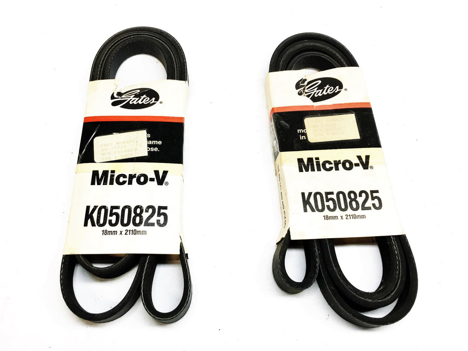 Gates Micro-V Serpentine Belt K050825 [Lot of 2] NOS