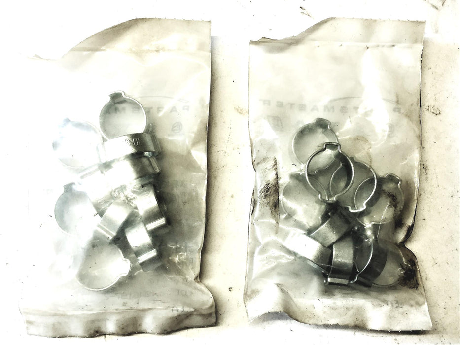 PartsMaster 2-Ear Hose Clamps DY40031800 [Lot of 20] NOS