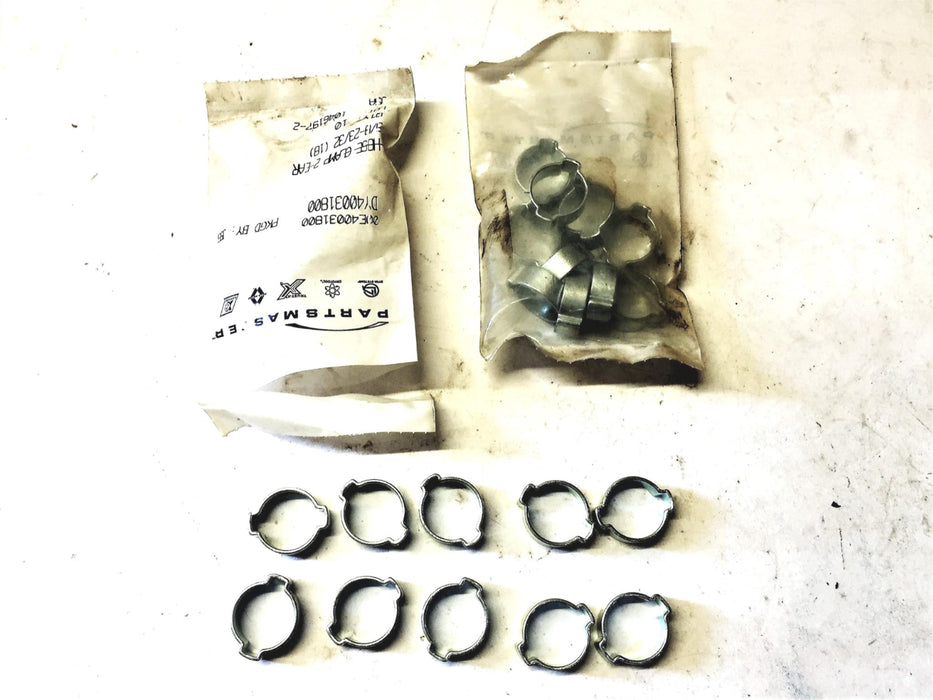 PartsMaster 2-Ear Hose Clamps DY40031800 [Lot of 20] NOS
