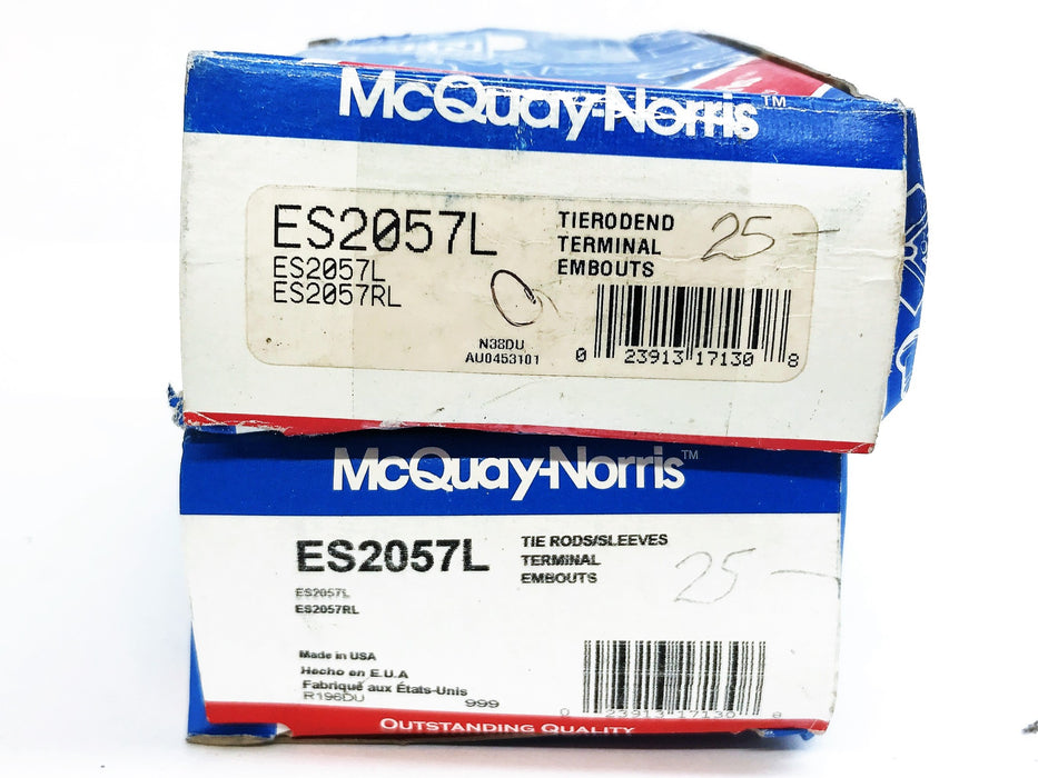 McQuay-Norris Steering Tie Rod End ES2057L [Lot of 2] NOS