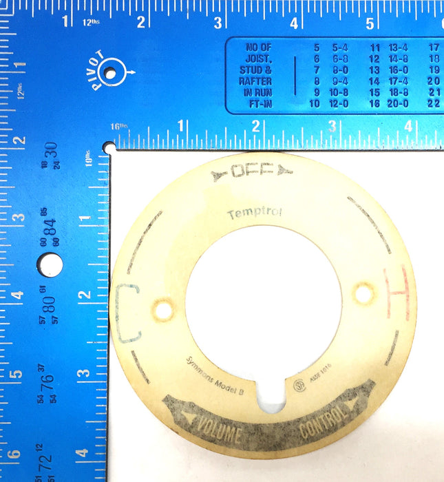 SYMMONS Temptrol Faceplate SYT29B NOS