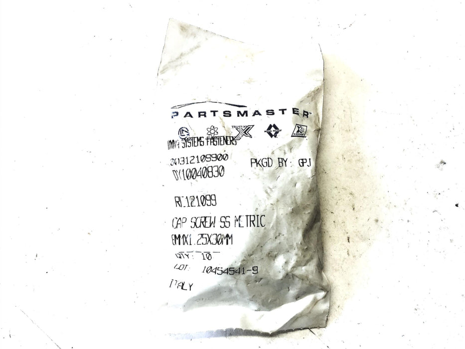 PartsMaster Metric Cap Screw DY10040830 [Lot of 10] NOS