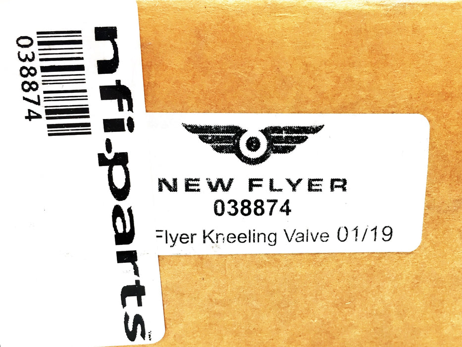 New Flyer 01/19 Kneeling Valve Solenoid Assembly 038874 NOS