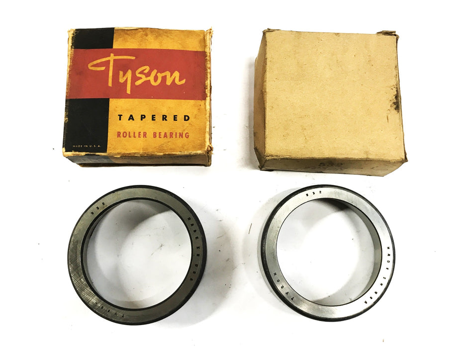 Tyson Tapered Roller Bearing Cup 532 [Lot of 2] NOS