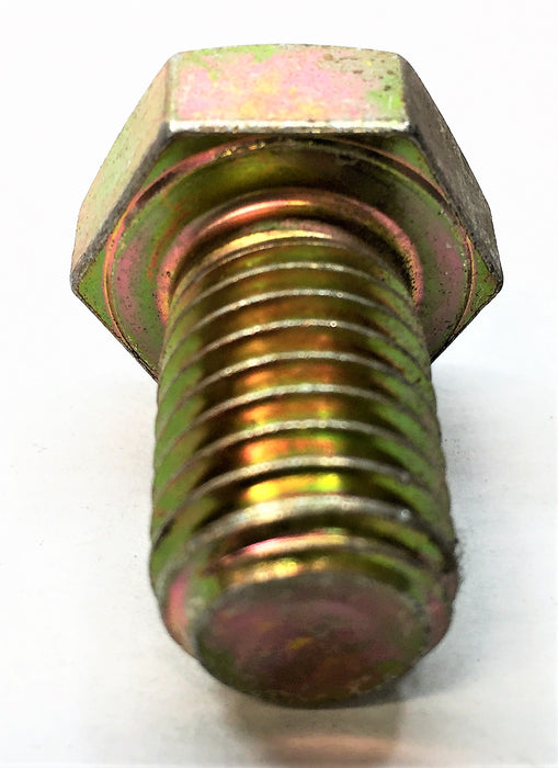TRANS-WORLD 1" x 9/16" UNC Yellow Zinc Plated Hex Bolt [Lot of 50] NOS