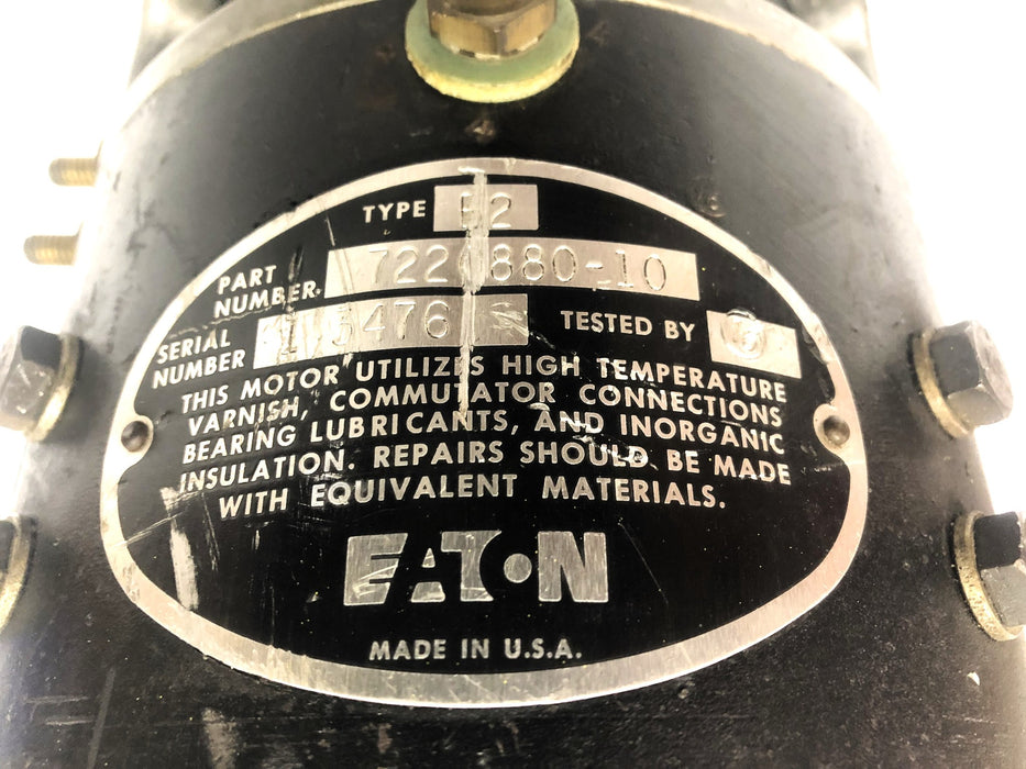 Eaton Type B2 Electric Pallet Jack Forklift Motor 7220880-10 USED