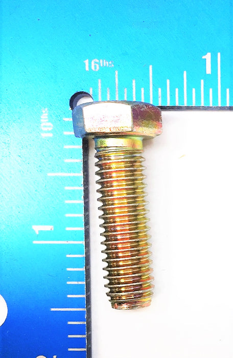 TRANS-WORLD 3/8" x 1-1/4" UNC Yellow Zinc Grade 8 Hex Bolt [Lot of 100] NOS