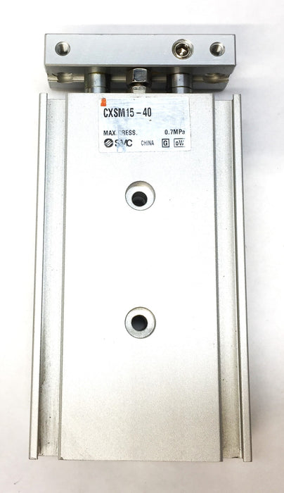 SMC Dual Rod Guided Cylinder CXSM15-40 Max Pressure-.7MPa USED