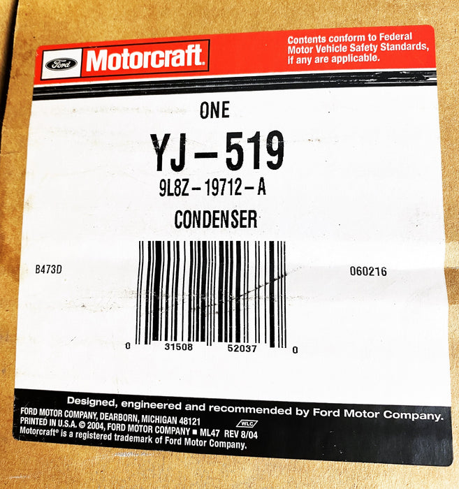 MOTORCRAFT A/C Condenser-Auto Trans YJ-519