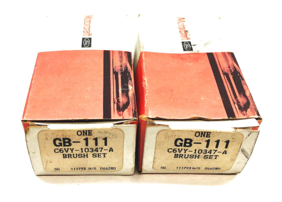 Motorcraft Brush Set GB-111 (C6VY-10347-A) [Lot of 2] NOS