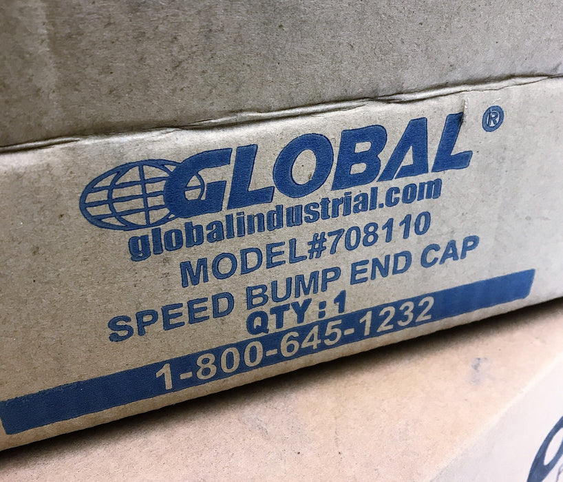 Global Industrial Speed Bump End Cap 708110 NOS