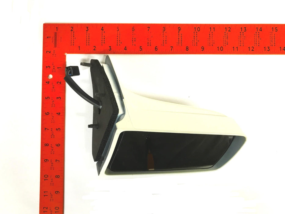 GM White Rear View Left-hand Power Mirror Assembly 25611104 NOS