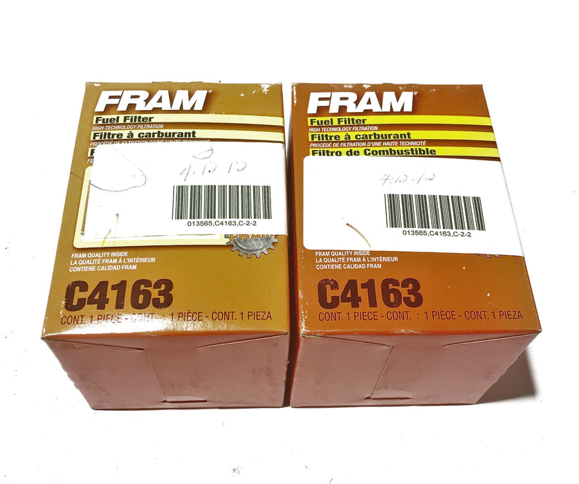 Fram Fuel Filter C4163 [Lot of 2] NOS